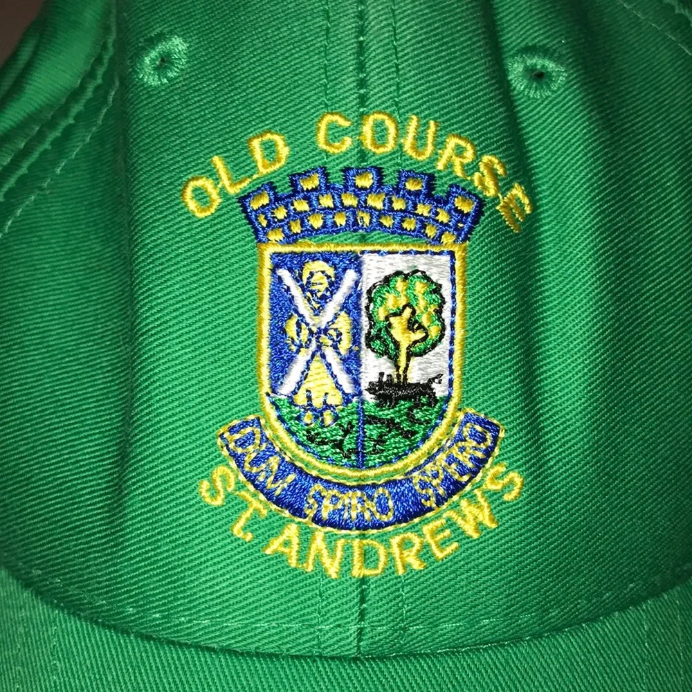 Old Course St Andrews Golf Green Baseball Cap Embroidered Crest Snapback Hat
